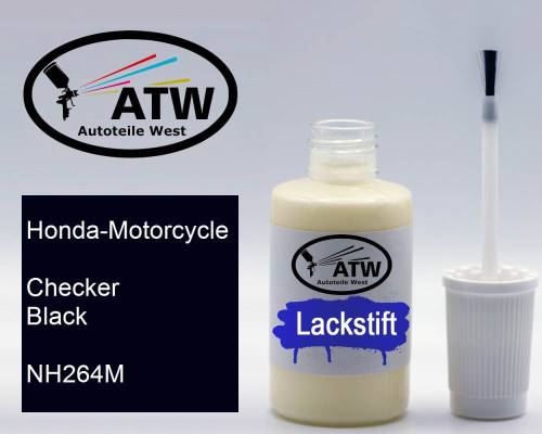 Honda-Motorcycle, Checker Black, NH264M: 20ml Lackstift, von ATW Autoteile West.